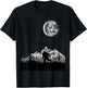 Bigfoot Walking in the Forest Moon Night Sky Sasquatch T-Shirt - T-Shirt | Black