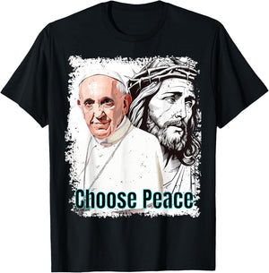 Pope Francis Jesus T-Shirt - T-Shirt | Black
