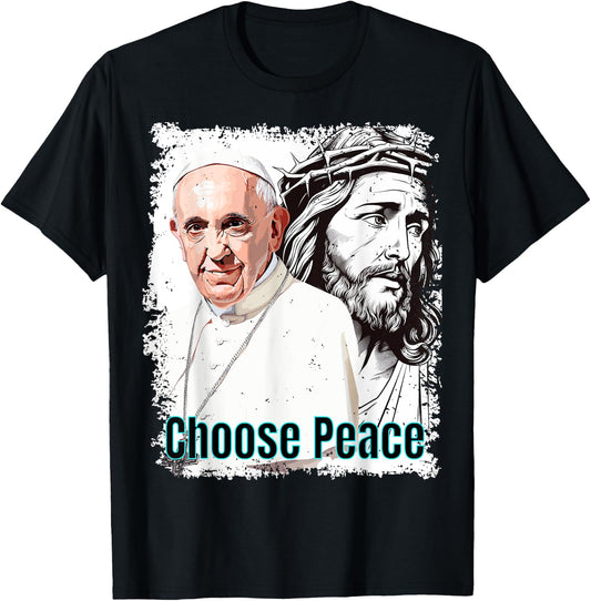 Pope Francis Jesus T-Shirt - T-Shirt | Black