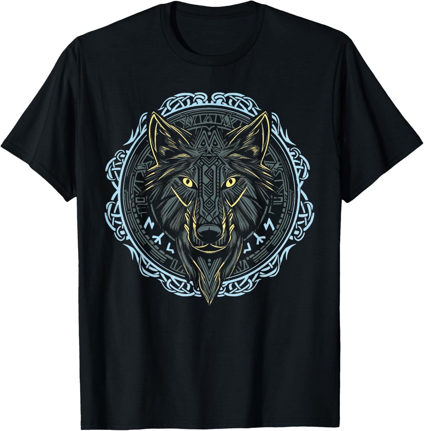VIKING CELTIC FENRIR - Wolf Of Odin Norse Myths Nordic Gifts T-Shirt - T-Shirt | Black