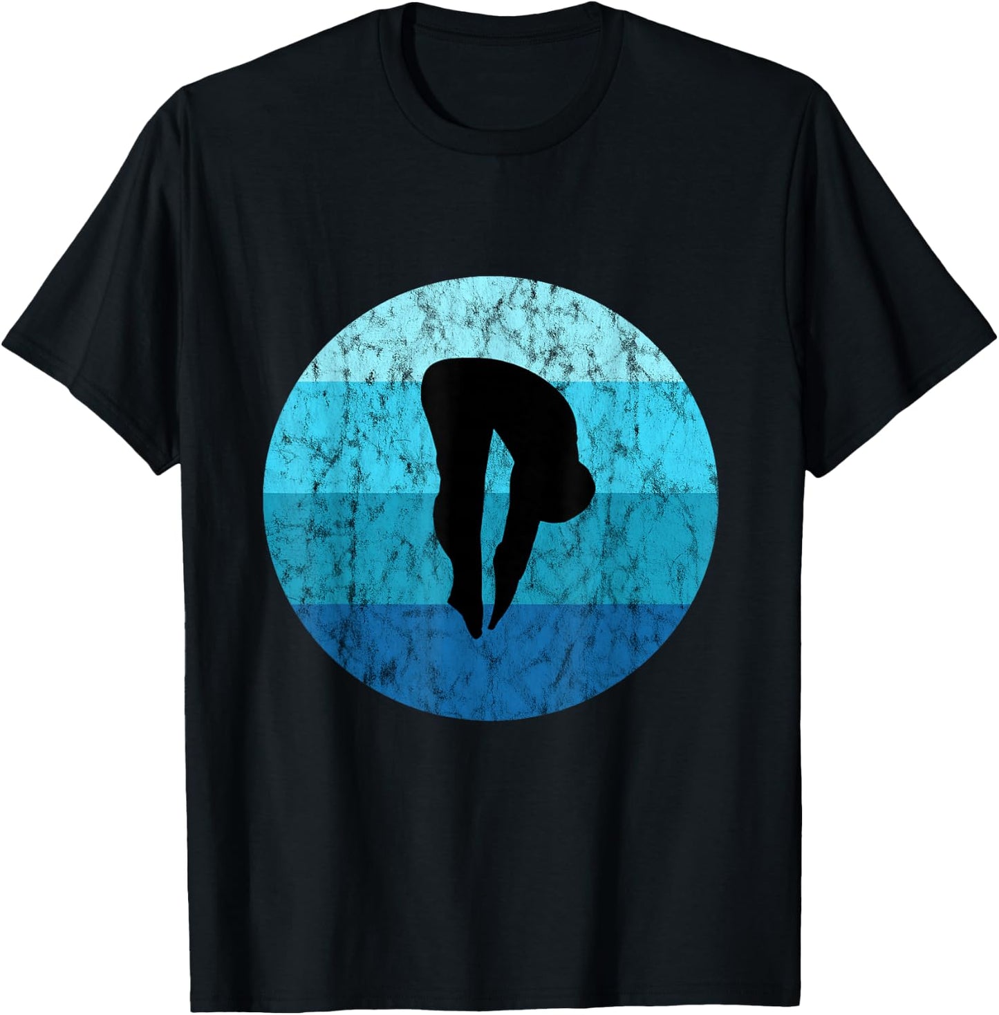 Springboard Diving Cliff Diver Platform Dive Water Diving T-Shirt - T-Shirt | Black