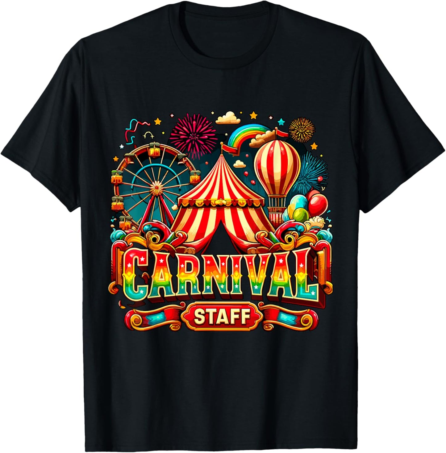 Carnival Staff Matching Circus T-Shirt - T-Shirt | Black