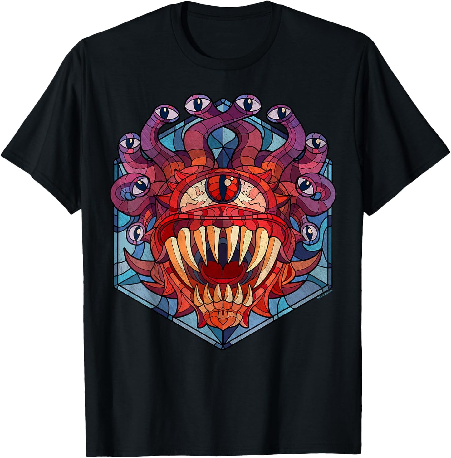 Dungeons & Dragons Beholder Stained Glass T-Shirt - T-Shirt | Black