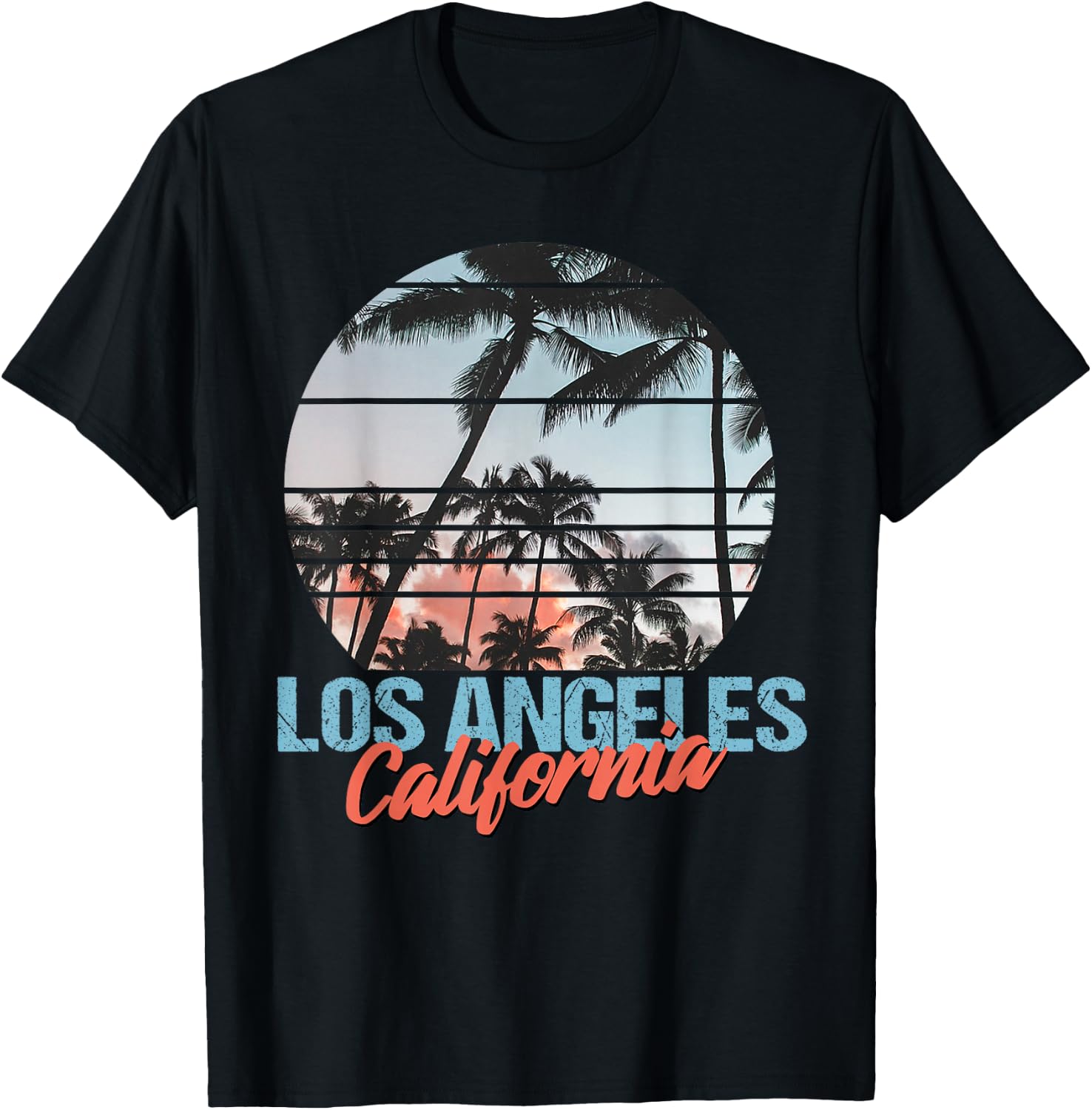Los Angeles California Pride Vacation Travel Tourist Gift T-Shirt - T-Shirt | Black