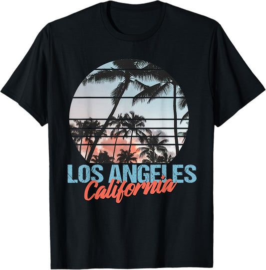 Los Angeles California Pride Vacation Travel Tourist Gift T-Shirt - T-Shirt | Black