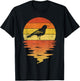 Bird Oriole Shirt Retro Sunset Vintage Oriole Birds T-Shirt - T-Shirt | Black