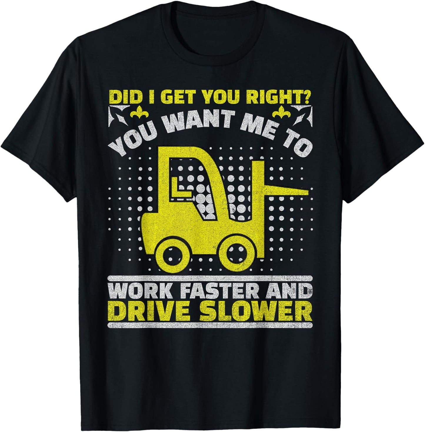 Forklift Operator Jobs & Certified Forklift Driver T-Shirt - T-Shirt | Black