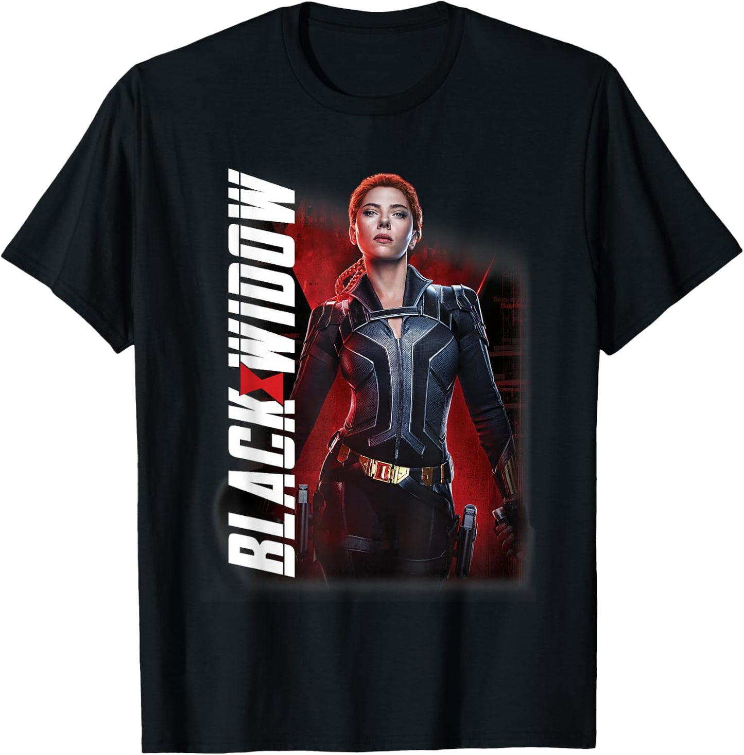 Marvel Black Widow Character Portrait T-Shirt - T-Shirt | Black