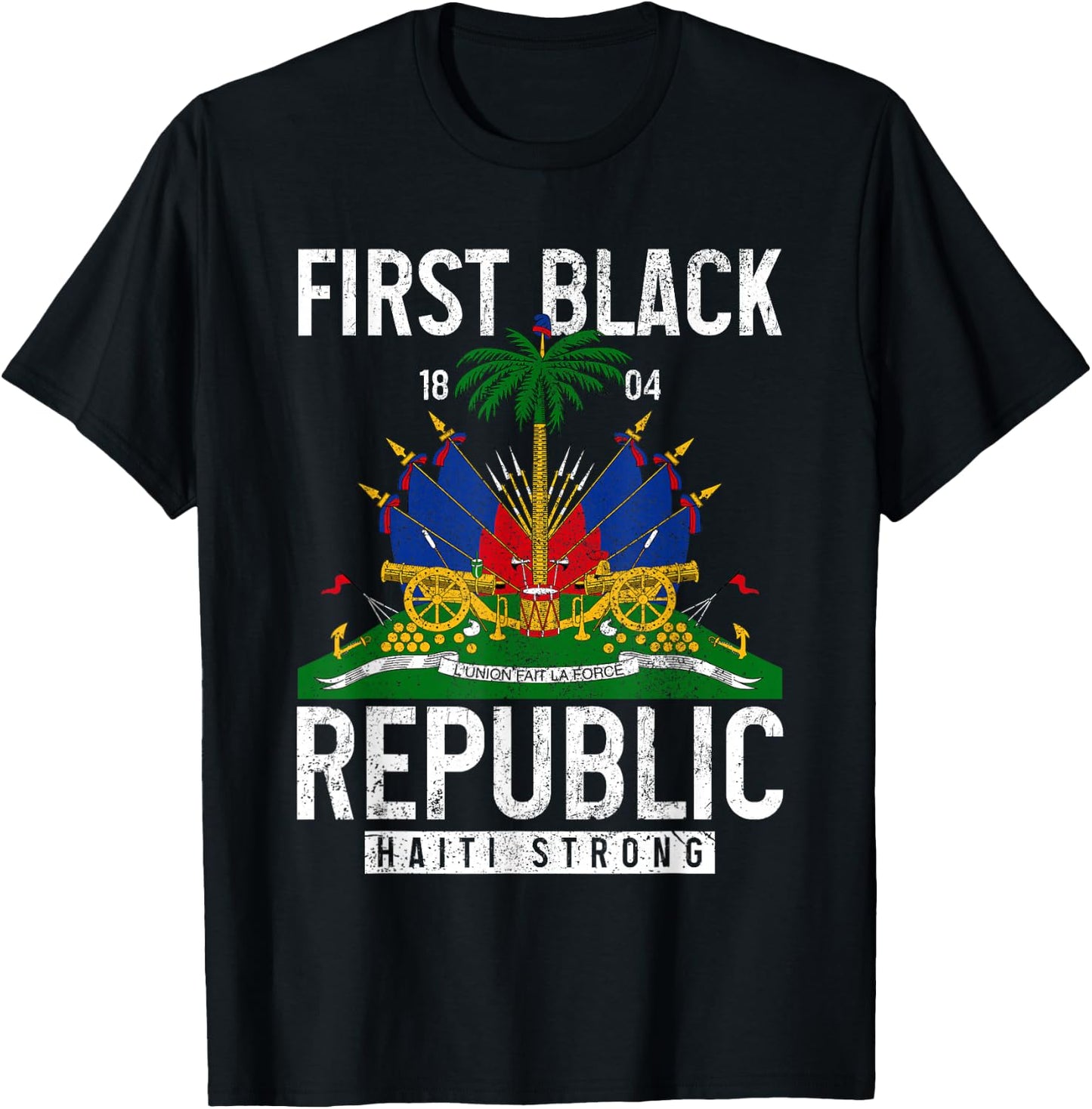 Haitian Flag Prize T-Shirt - T-Shirt | Black