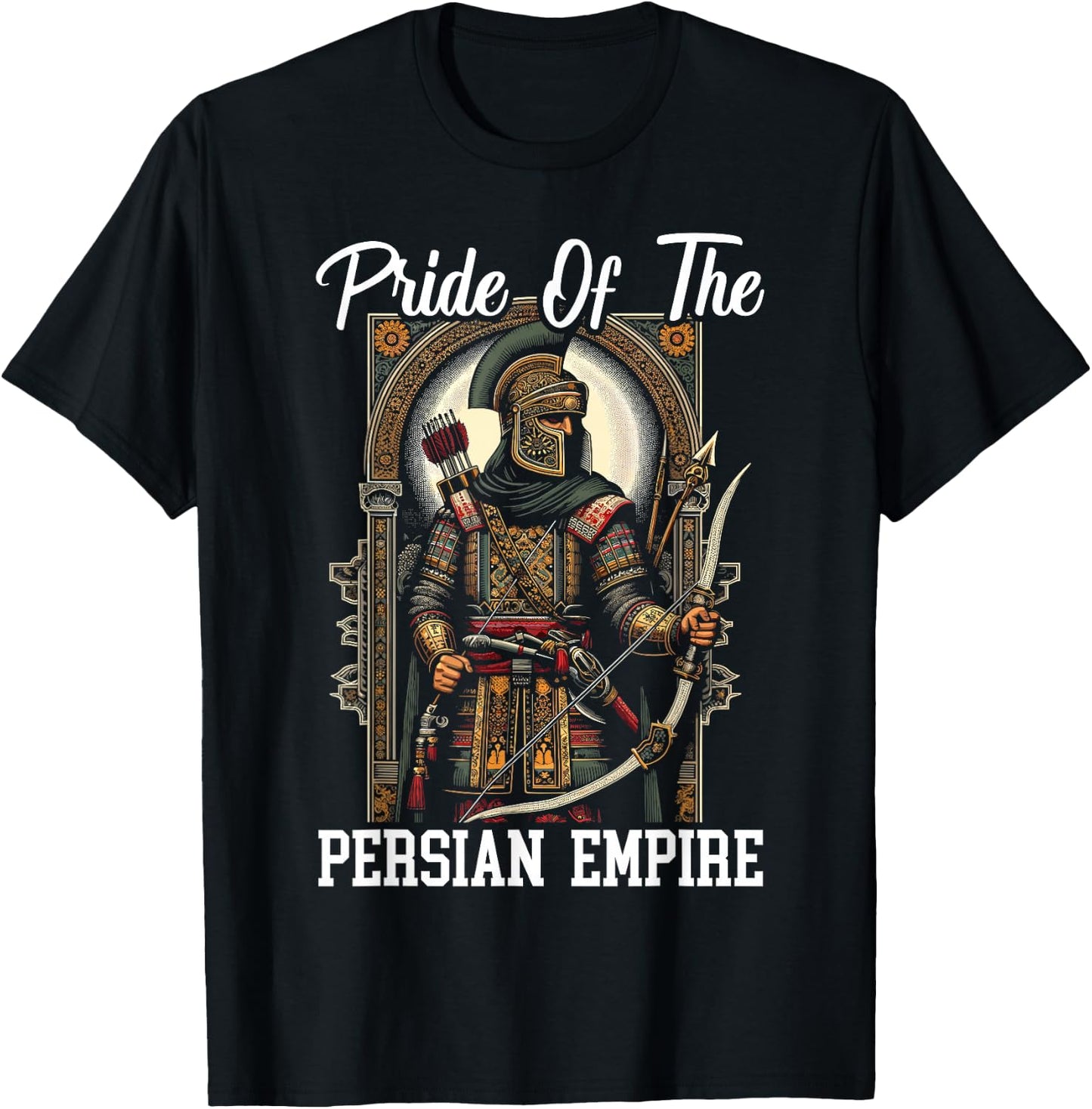 Persian Immortal Achaemenid Empire Persian Warrior T-Shirt - T-Shirt | Black