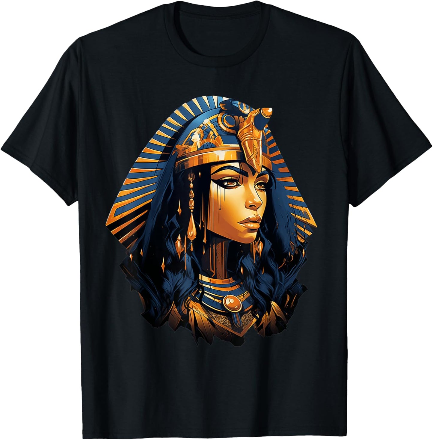 Cleopatra Egyptian Queen Goddess of Ancient Egypt Mythology T-Shirt - T-Shirt | Black