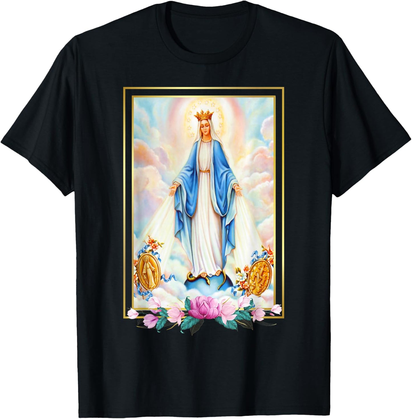 Litany of the Blessed Virgin Mary, Mother of Christ Catholic T-Shirt - T-Shirt | Black
