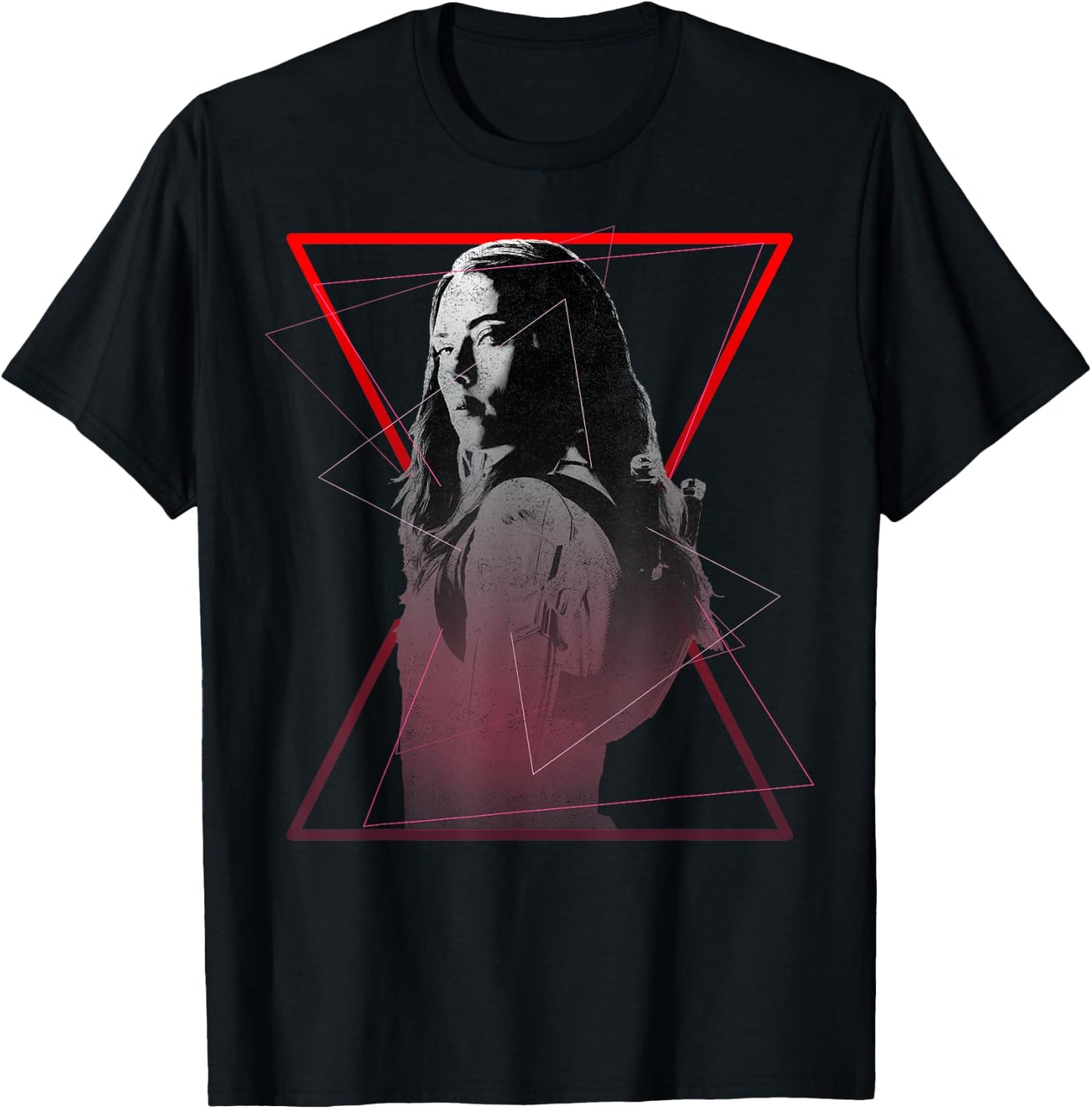 Marvel Black Widow Symbol Portrait T-Shirt - T-Shirt | Black
