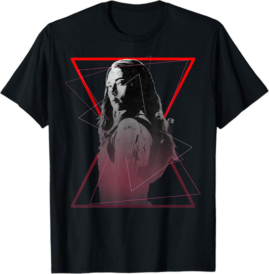 Marvel Black Widow Symbol Portrait T-Shirt - T-Shirt | Black