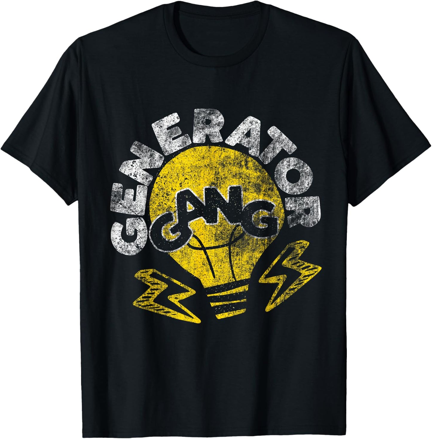 Funny Electrician - Generator Gang Electrical Engineer T-Shirt - T-Shirt | Black