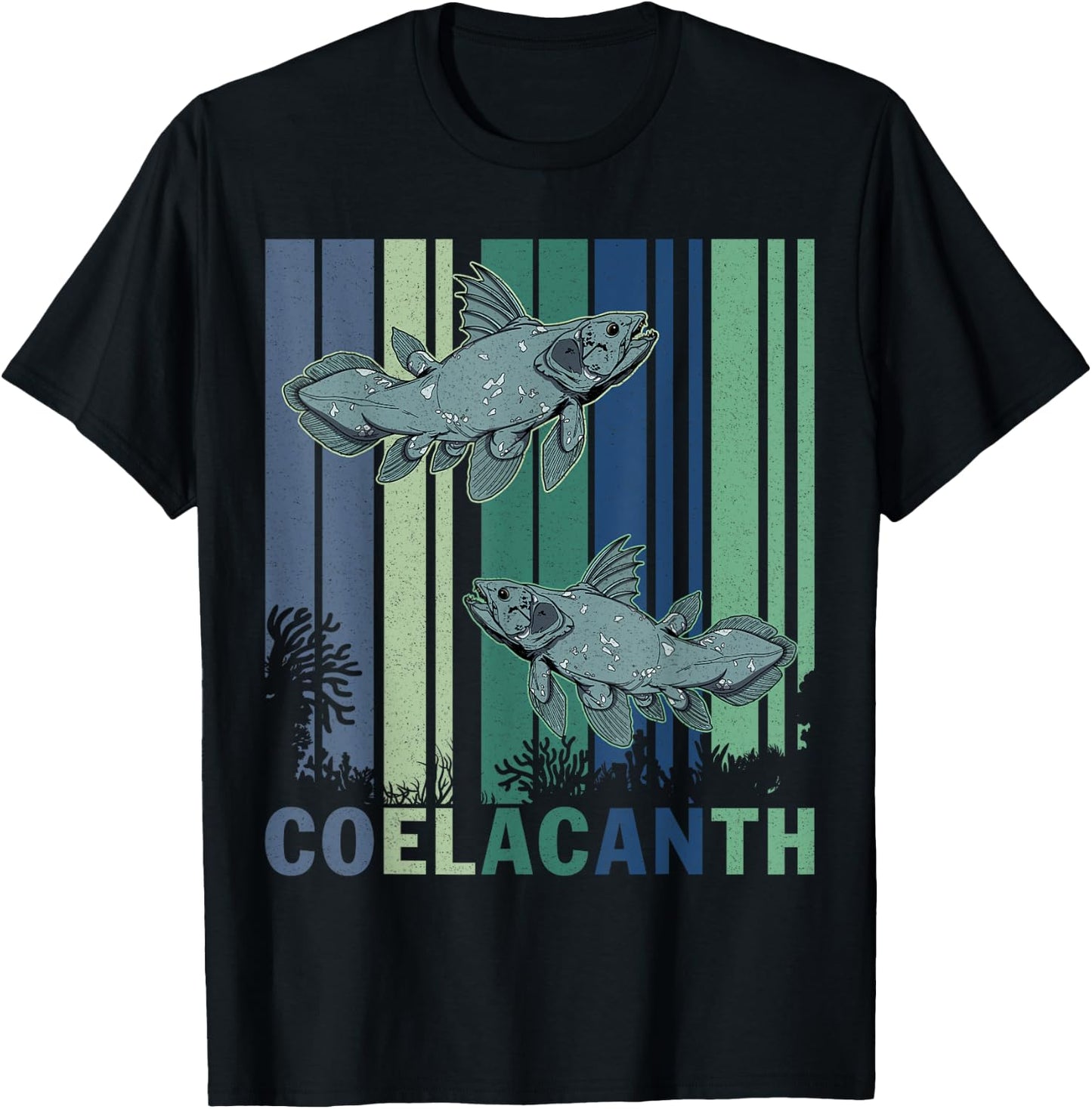 Coelacanth Fish Paleontologist Scientist Animal Care T-Shirt - T-Shirt | Black