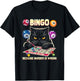 Bingo Because Murder Is-Wrong Bingo Lover Grumpy Cats T-Shirt - T-Shirt | Black