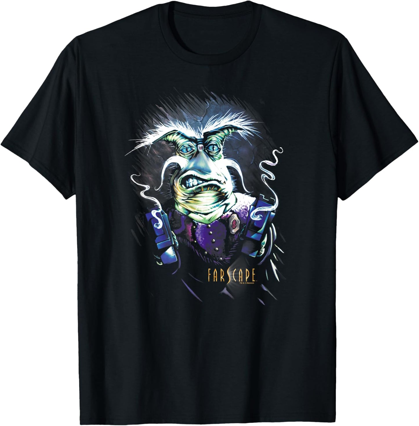 Farscape Rygel Smoking Guns T-Shirt - T-Shirt | Black