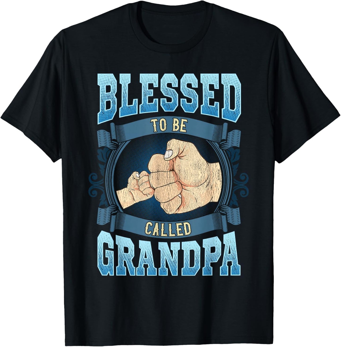 Blessed To Be Called Grandpa Gifts Grandpa Fathers Day T-Shirt - T-Shirt | Black