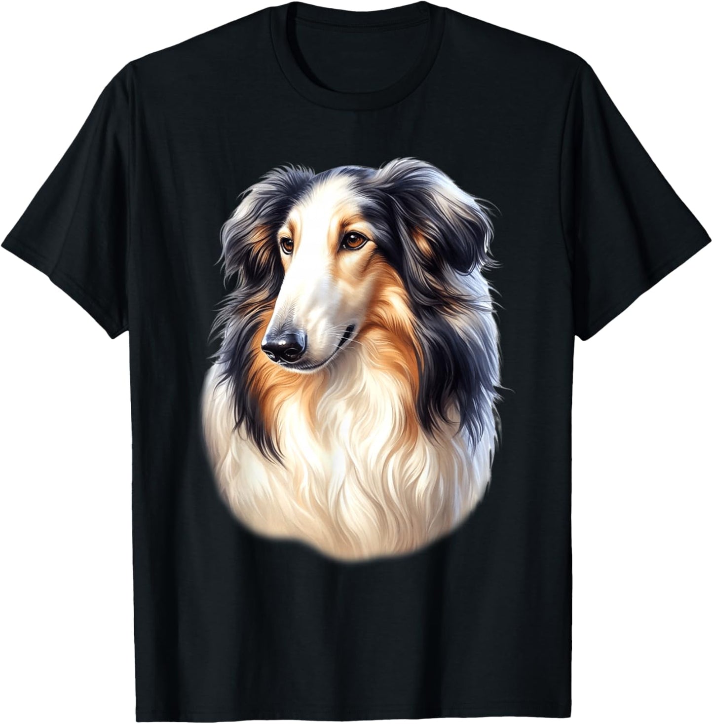 Borzoi Dog T-Shirt - T-Shirt | Black
