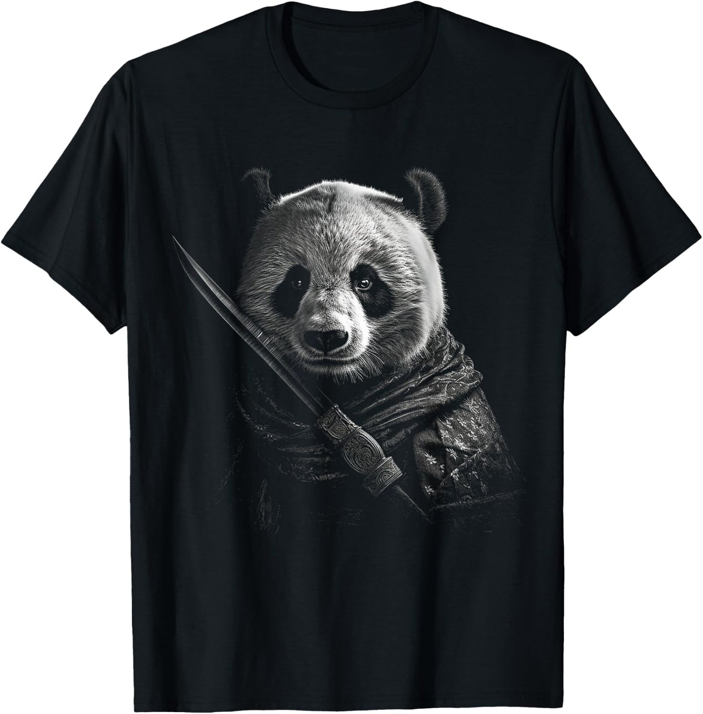 Panda Artwork - Martial Arts Animal Panda T-Shirt - T-Shirt | Black