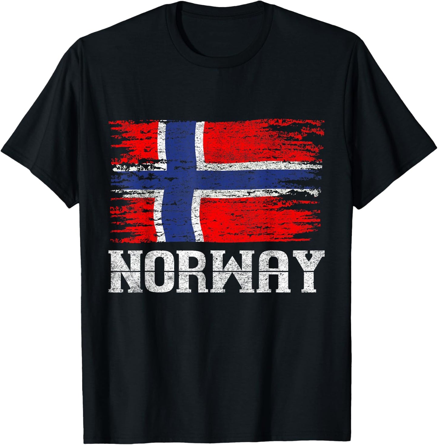 Norway Flag Scandinavia Gift Oslo Norway T-Shirt - T-Shirt | Black