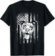 Patriotic Pitbull American Flag Dog Lover Men T-Shirt - T-Shirt | Black
