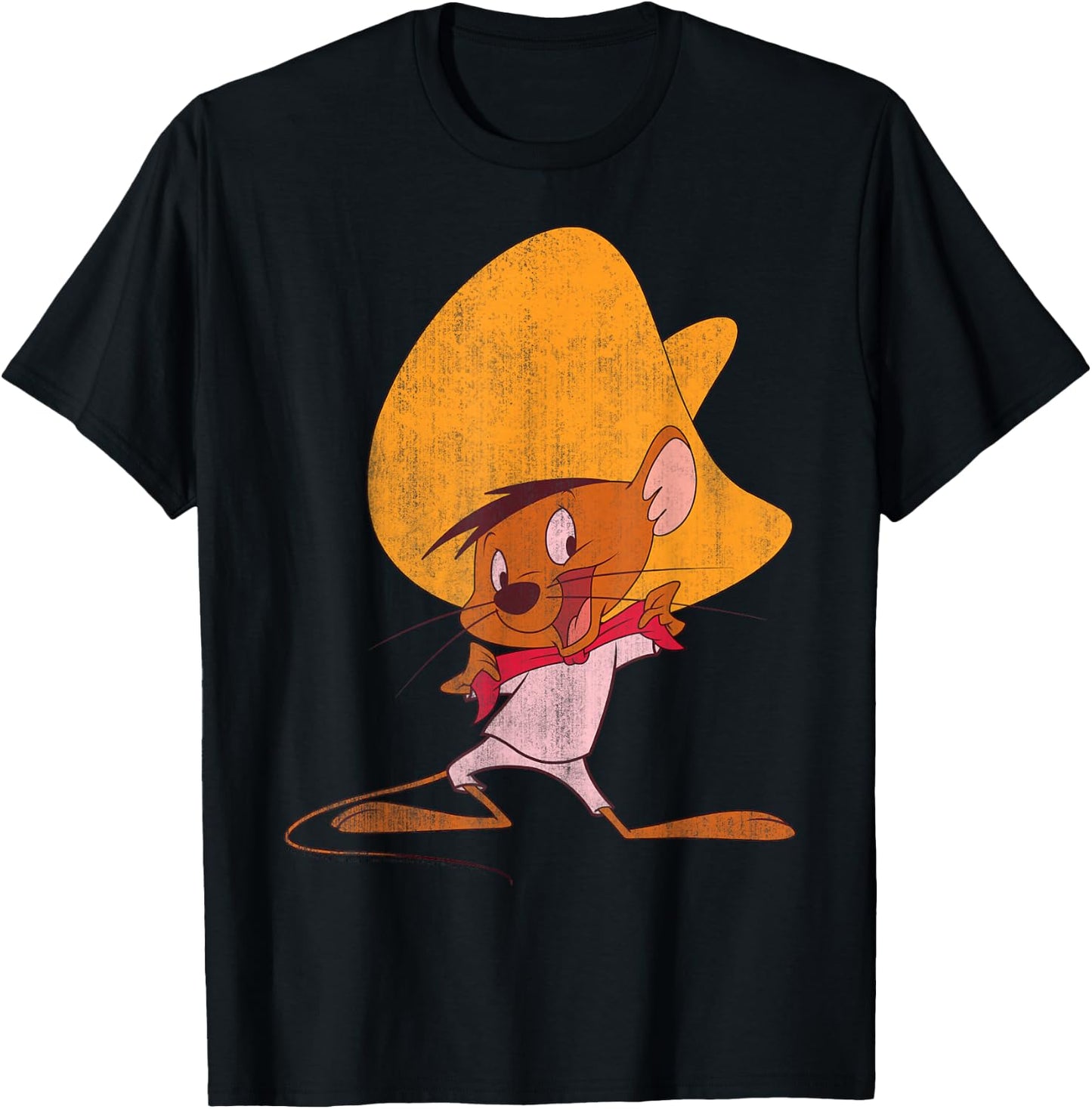 Looney Tunes Speedy Gonzales Red Hue Portrait T-Shirt - T-Shirt | Black
