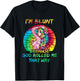I'm Blunt Because God Rolled Me That Way Tattoos Girl T-Shirt - T-Shirt | Black
