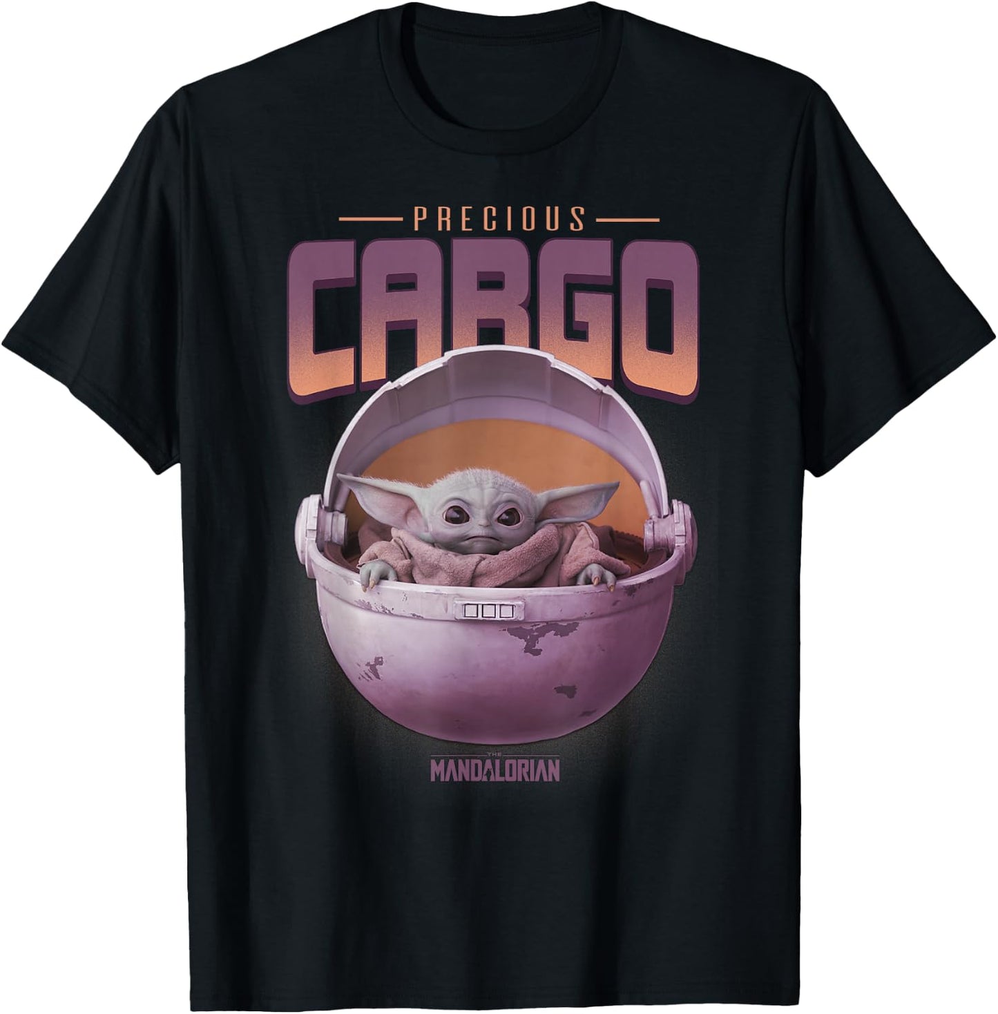 Star Wars The Mandalorian The Child Precious Cargo Purple T-Shirt - T-Shirt | Black