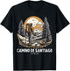 Camino De Santiago Spain Hiking Trail Souvenir Nature Fan T-Shirt - T-Shirt | Black