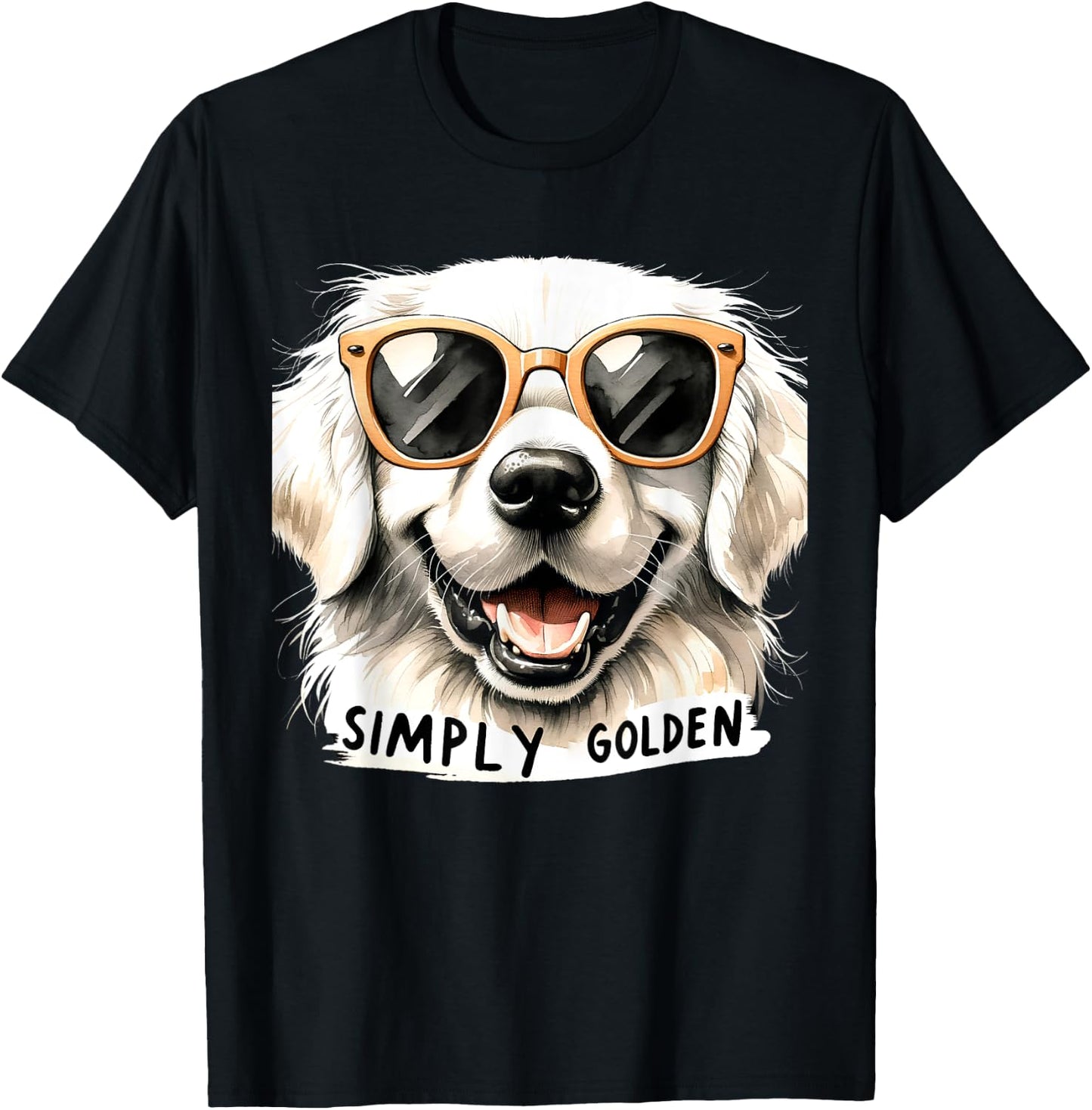 English Cream Golden Retriever Mom Gifts Puppy Simply Golden T-Shirt - T-Shirt | Black