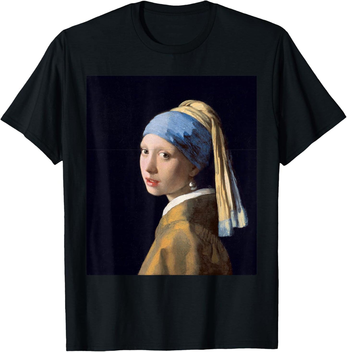Johannes Vermeer Girl with Pearl Earring T-Shirt - T-Shirt | Black