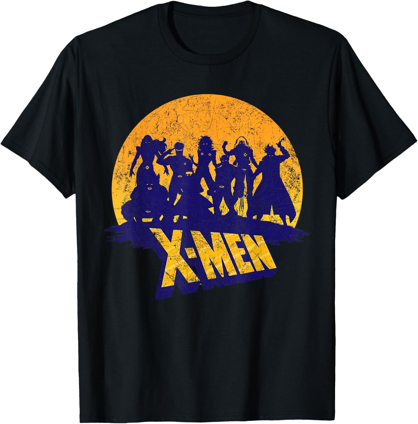 Marvel X-Men Logo and Mutants Classic T-Shirt - T-Shirt | Black