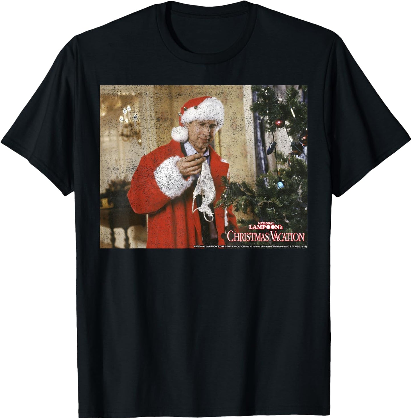 National Lampoon's Christmas Vacation Underwear Portrait T-Shirt - T-Shirt | Black