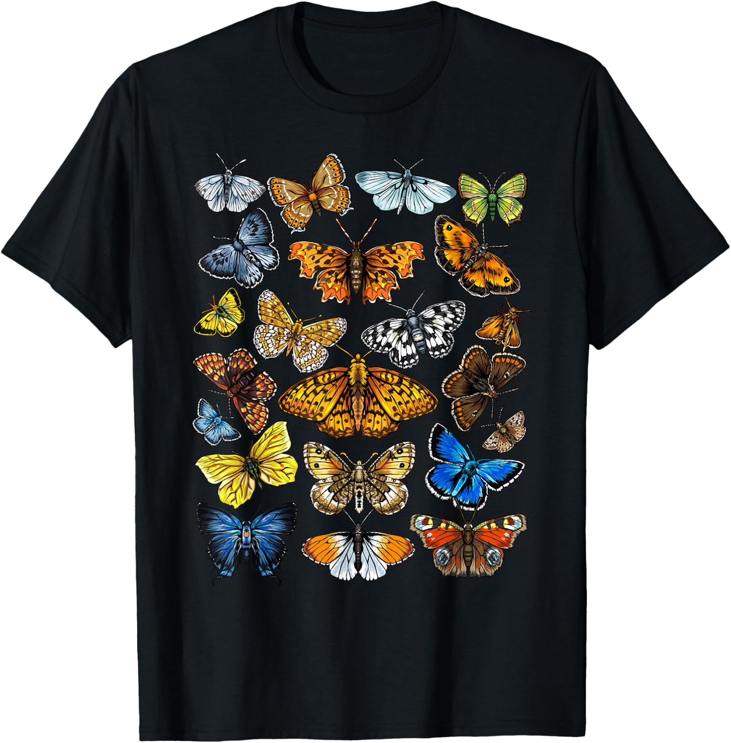 Butterfly Gift Women Kids Butterfly Lover Collection T-Shirt - T-Shirt | Black