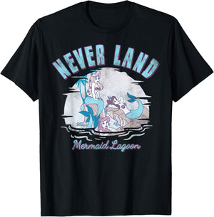 Disney Peter Pan Never Land Mermaid Lagoon T-Shirt - T-Shirt | Black