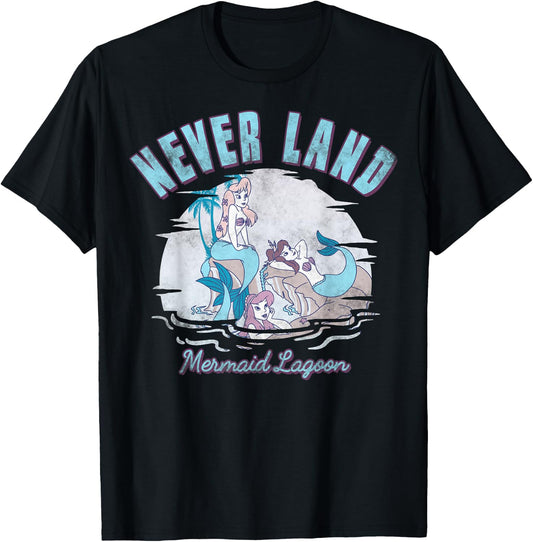 Disney Peter Pan Never Land Mermaid Lagoon T-Shirt - T-Shirt | Black