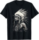 Native American Indian Design Warrior Native American T-Shirt - T-Shirt | Black