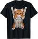 Orange Tabby Cat in Baby Carrier T-Shirt - T-Shirt | Black