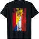 Spain & Paraguay Flags - Spanish Paraguayan T-Shirt - T-Shirt | Black