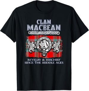 Clan MacBean Scottish MacBean surname T-Shirt - T-Shirt | Black
