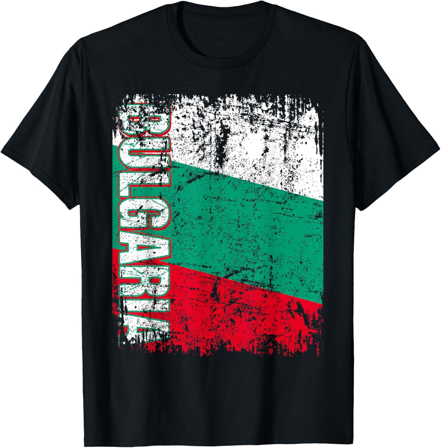 BULGARIA Flag Vintage Distressed BULGARIA T-Shirt - T-Shirt | Black