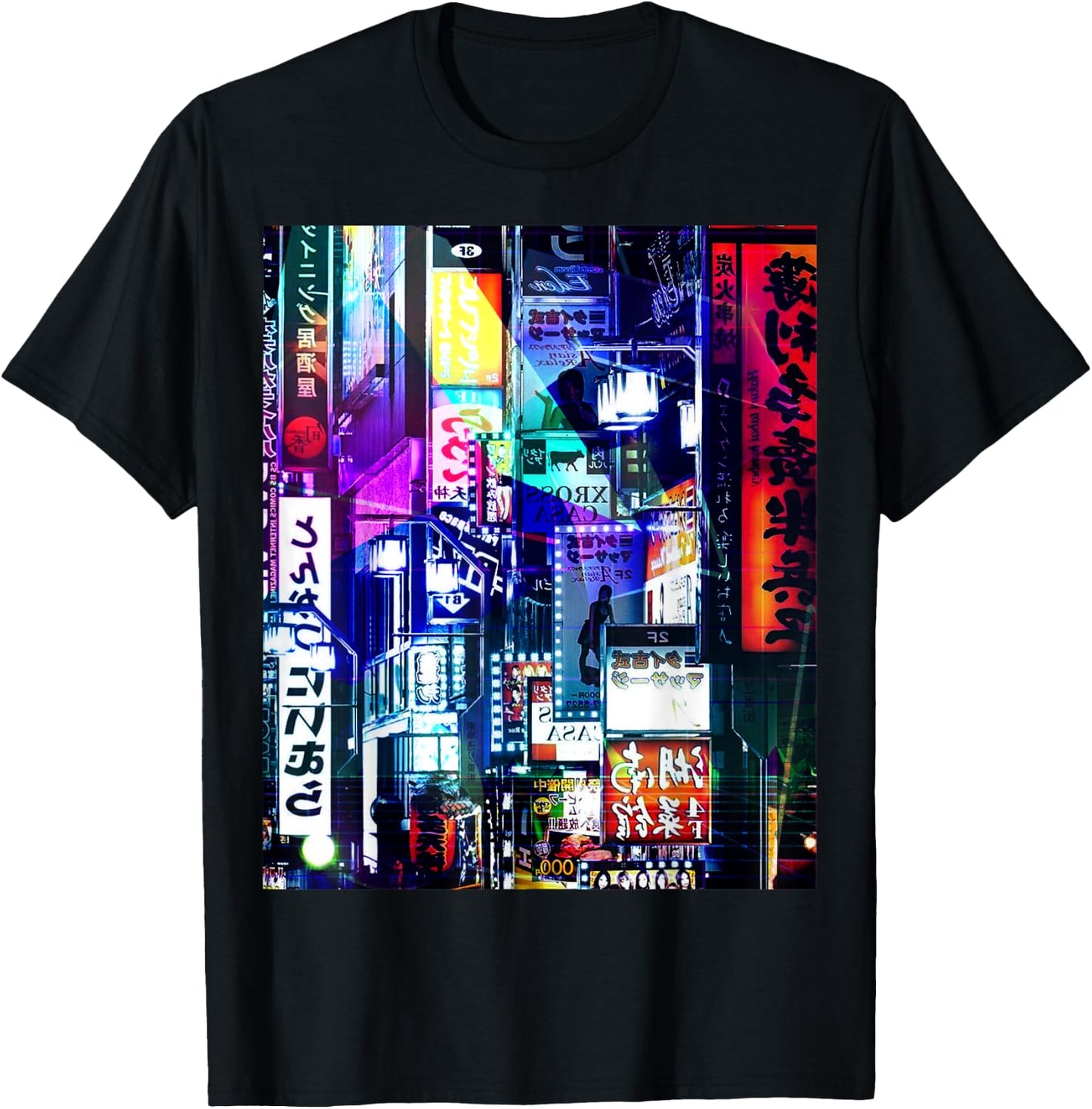 Shibuya Tokyo night Japan trip T-Shirt - T-Shirt | Black