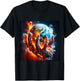 Fantasy Cute Hand Earth Lava T-Shirt - T-Shirt | Black