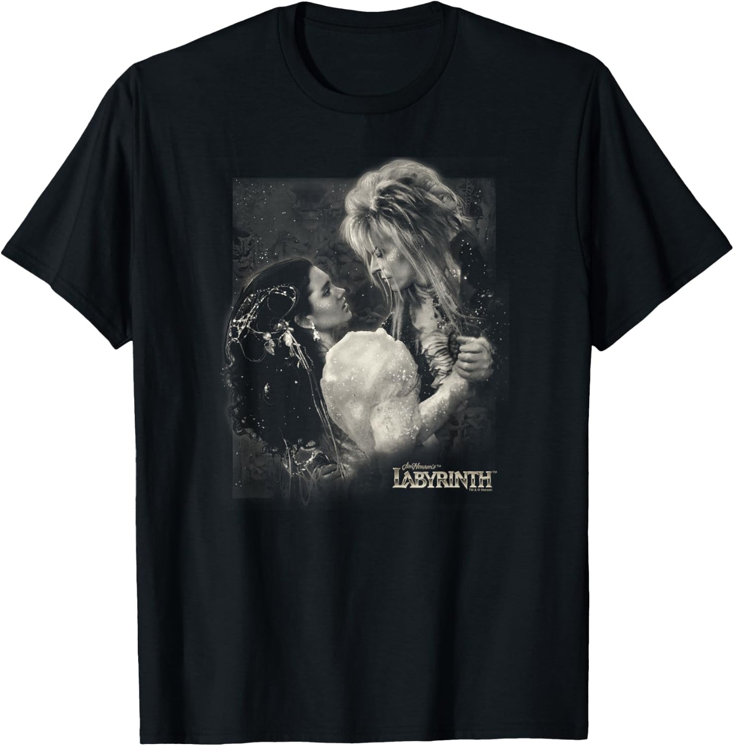 Labyrinth Official Licensed - Adult, -Adults, -Kids, Female - Black - Short Sleeve - - Slim Fit - Modern - Dance - Fantasy - Small T-Shirt - T-Shirt | Black