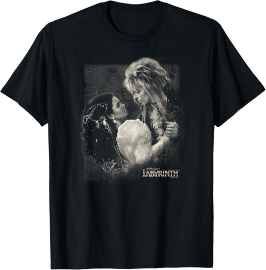 Labyrinth Official Licensed - Adult, -Adults, -Kids, Female - Black - Short Sleeve - - Slim Fit - Modern - Dance - Fantasy - Small T-Shirt - T-Shirt | Black