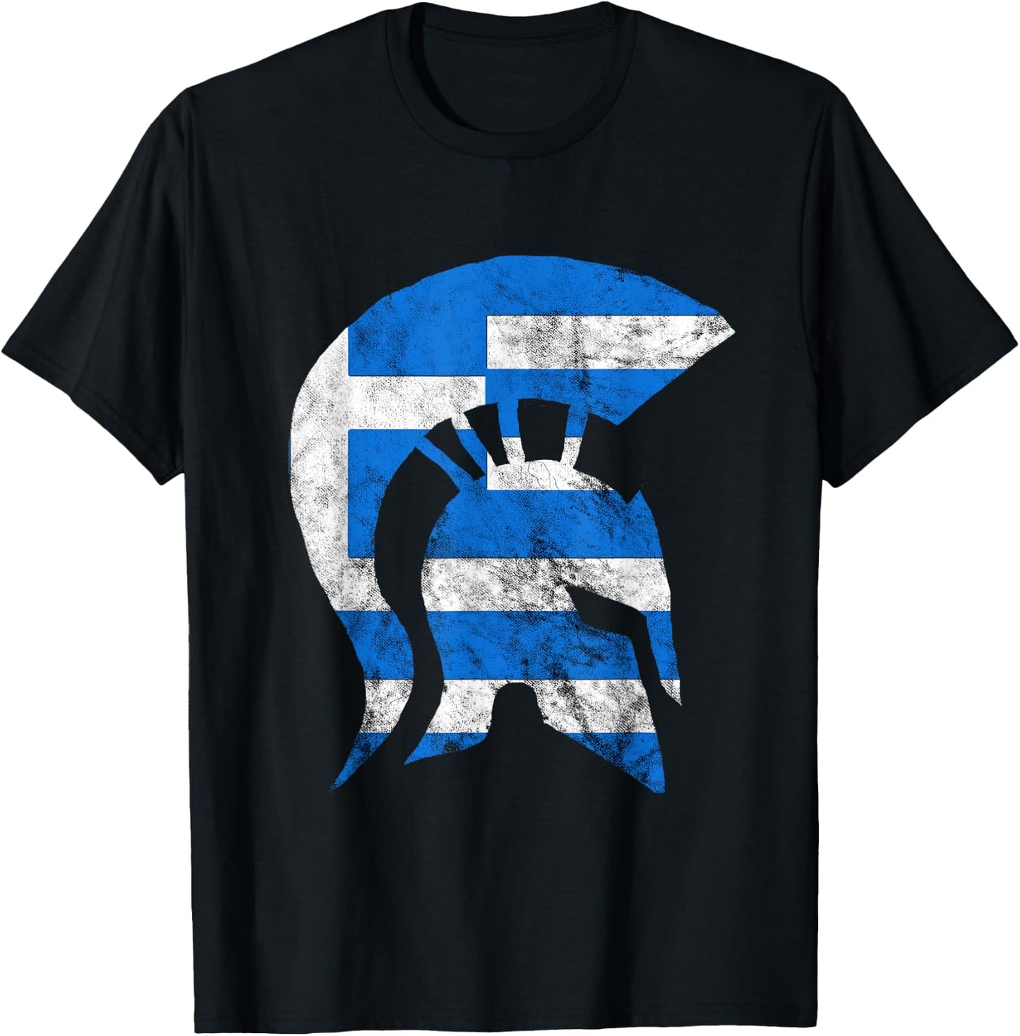 Greek Spartan Gladiators Helmet Greece Sparta T-Shirt - T-Shirt | Black