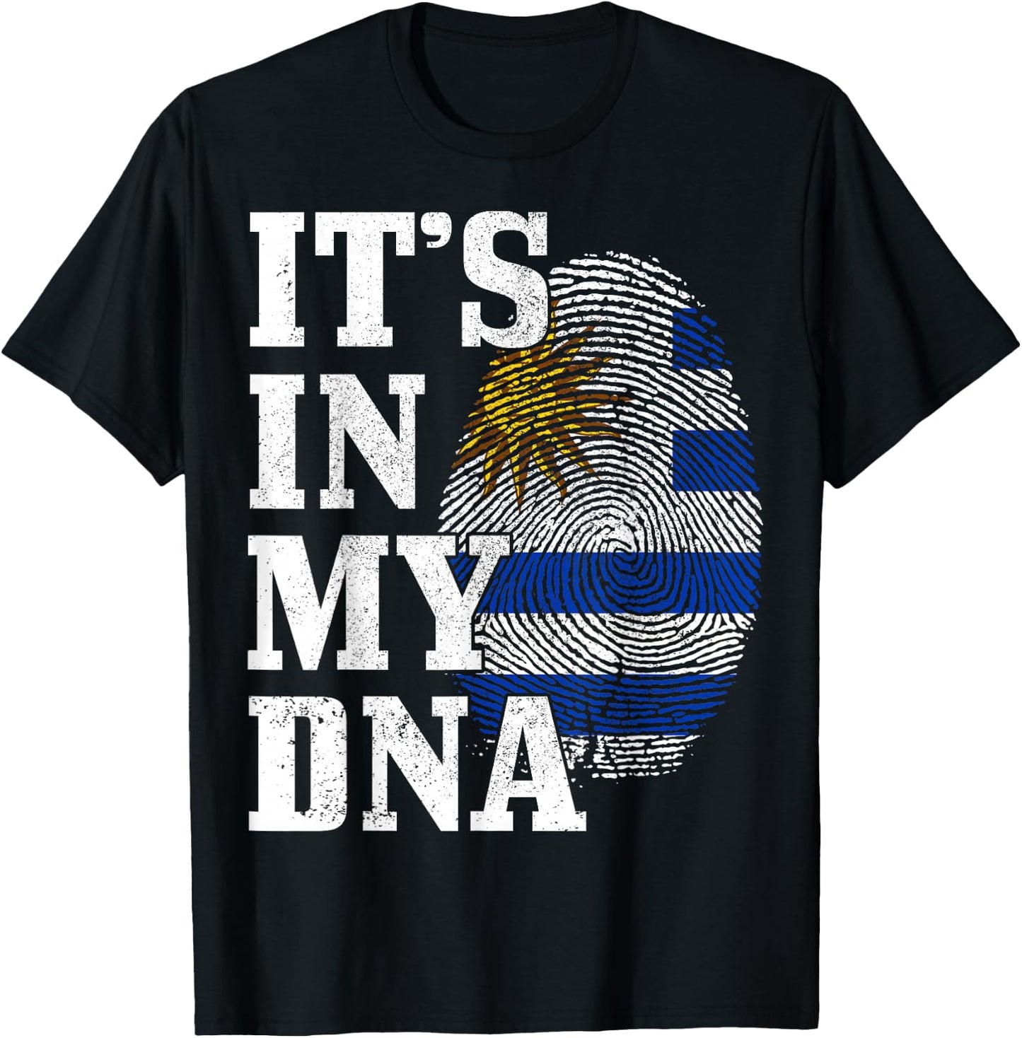 Uruguay It's In My DNA Uruguay Flag T-Shirt - T-Shirt | Black