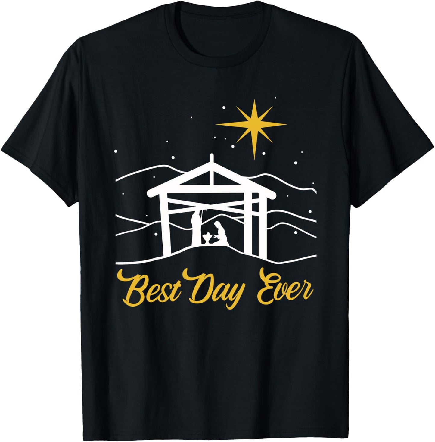 True Story Christmas Jesus Nativity gift, Christian gift T-Shirt - T-Shirt | Black